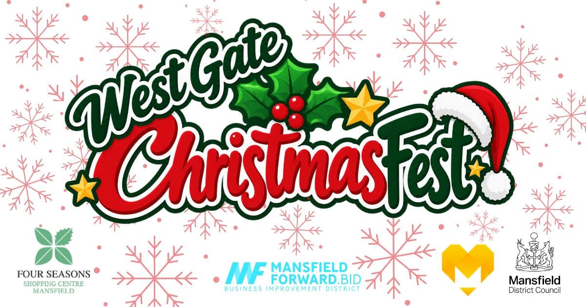 Mansfield ChristmasFest Comes to West Gate on 22 November — Mansfield news photo (Mansfield District Council)